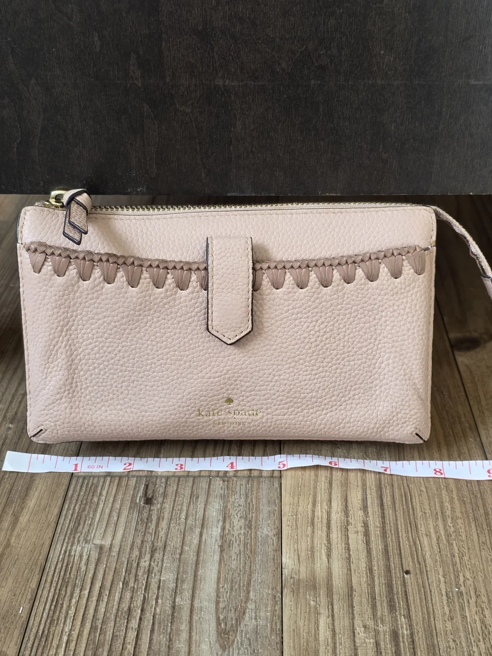 kate spade Blush Leather Crossbody Wallet